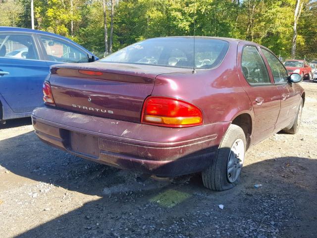 1B3EJ46X5XN560769 - 1999 DODGE STRATUS MAROON photo 4