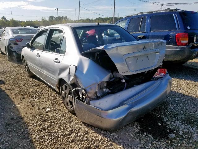 JA3AJ26E44U013394 - 2004 MITSUBISHI LANCER ES GRAY photo 3