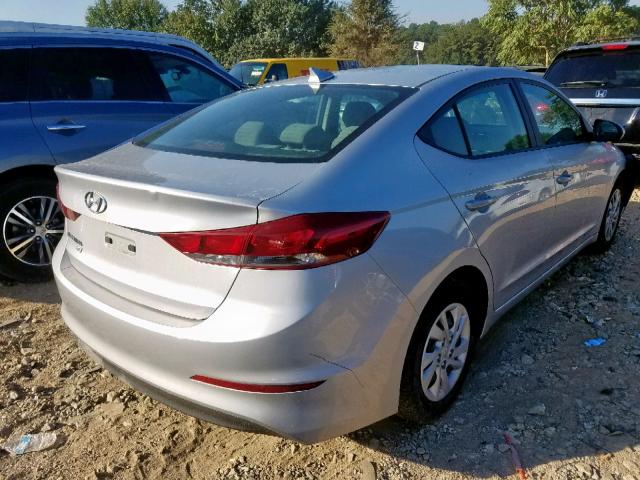 5NPD74LF6HH104494 - 2017 HYUNDAI ELANTRA SE SILVER photo 4