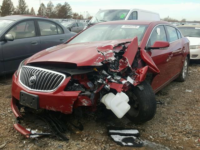 1G4GC5ER7DF325589 - 2013 BUICK LACROSSE RED photo 2