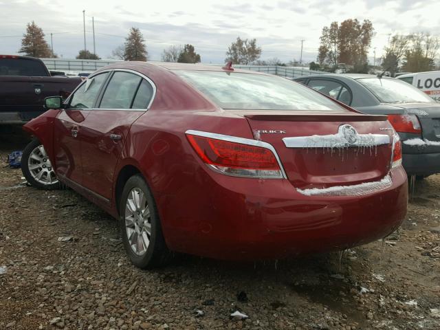 1G4GC5ER7DF325589 - 2013 BUICK LACROSSE RED photo 3