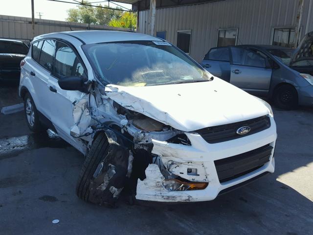 1FMCU0F79EUE07431 - 2014 FORD ESCAPE S WHITE photo 1