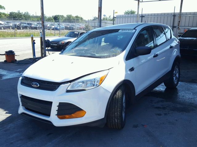 1FMCU0F79EUE07431 - 2014 FORD ESCAPE S WHITE photo 2