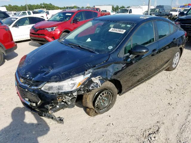 1G1BC5SM9J7138196 - 2018 CHEVROLET CRUZE LS BLACK photo 2