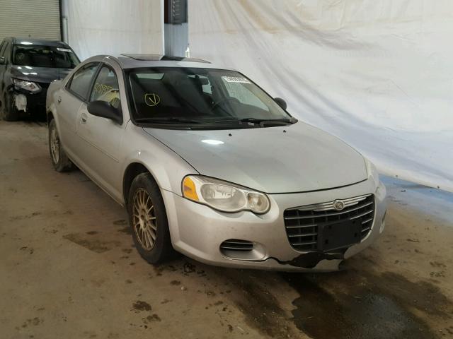 1C3EL56R94N350630 - 2004 CHRYSLER SEBRING LX SILVER photo 1