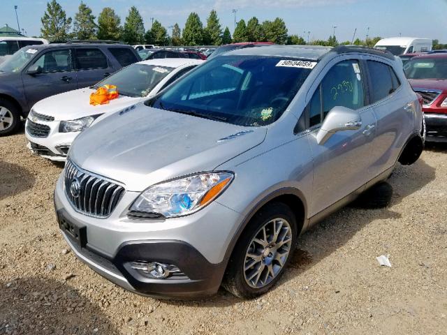 KL4CJ1SM4GB668053 - 2016 BUICK ENCORE SPO SILVER photo 2