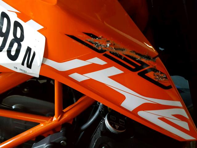 MD2JPJ402HC242261 - 2017 KTM DUKE 390 ORANGE photo 9