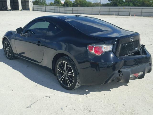 JF1ZNAA11D2702818 - 2013 TOYOTA SCION FR-S BLACK photo 3