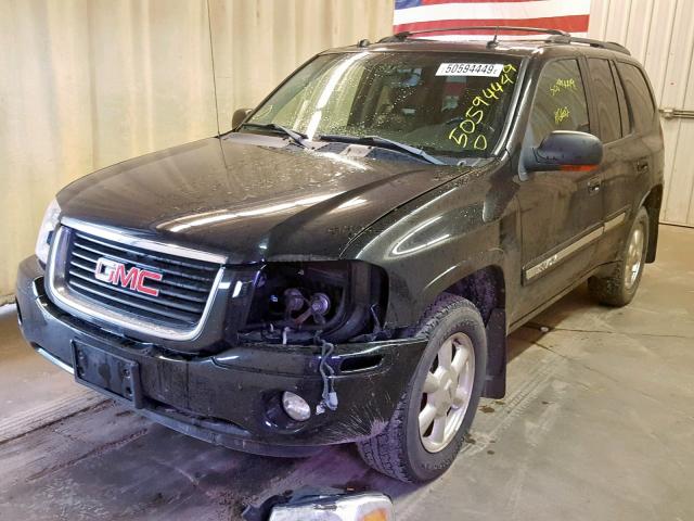 1GKDT13S552296922 - 2005 GMC ENVOY BLACK photo 2