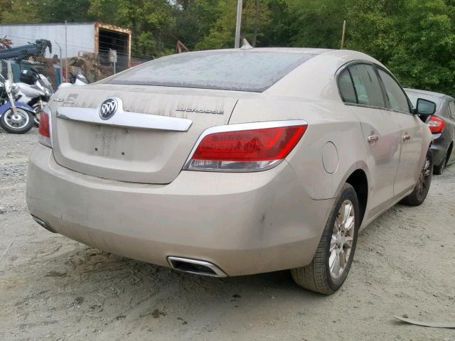 1G4GB5E37CF184892 - 2012 BUICK LACROSSE C BEIGE photo 4