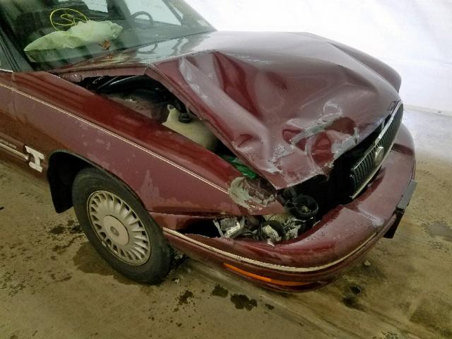 1G4HR52KXVH530355 - 1997 BUICK LESABRE LI BURGUNDY photo 9