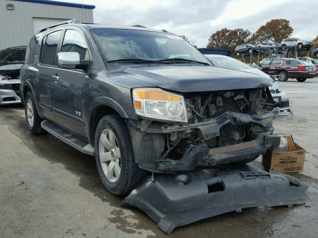 5N1BA08D98N603391 - 2008 NISSAN ARMADA SE GRAY photo 1