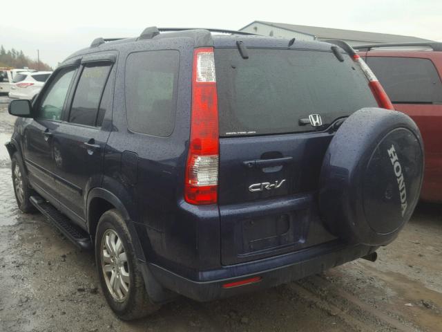 JHLRD78936C803936 - 2006 HONDA CR-V SE BLUE photo 3