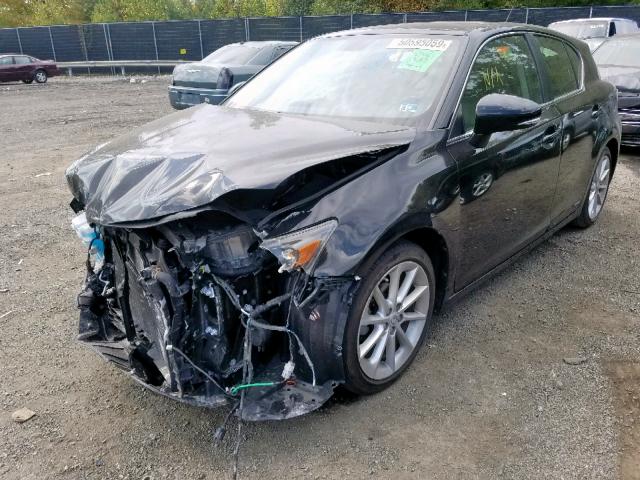 JTHKD5BH4D2141823 - 2013 LEXUS CT 200 BLACK photo 2