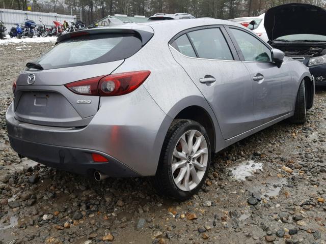 JM1BM1L35E1206411 - 2014 MAZDA 3 TOURING GRAY photo 4