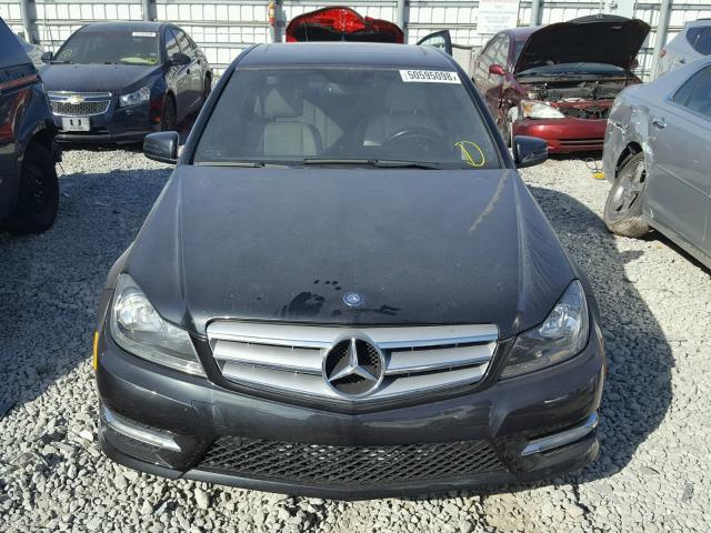 WDDGF4HB7CA725951 - 2012 MERCEDES-BENZ C 250 BLACK photo 9