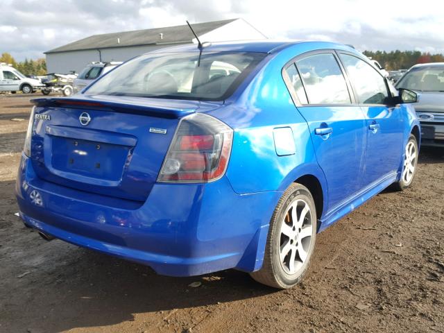 3N1AB6AP8CL780692 - 2012 NISSAN SENTRA 2.0 BLUE photo 4