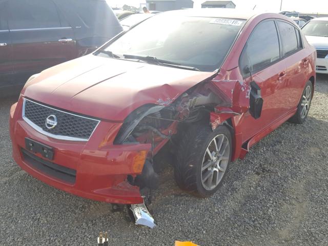 3N1BB61EX7L685222 - 2007 NISSAN SENTRA SE- RED photo 2