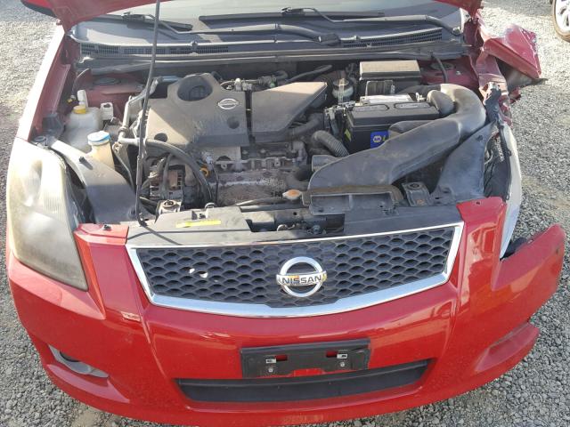 3N1BB61EX7L685222 - 2007 NISSAN SENTRA SE- RED photo 7