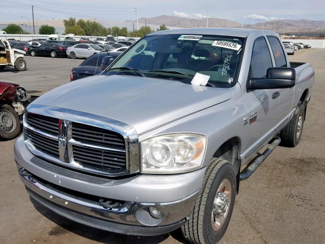 1D7KS28C07J527916 - 2007 DODGE RAM 2500 S SILVER photo 2