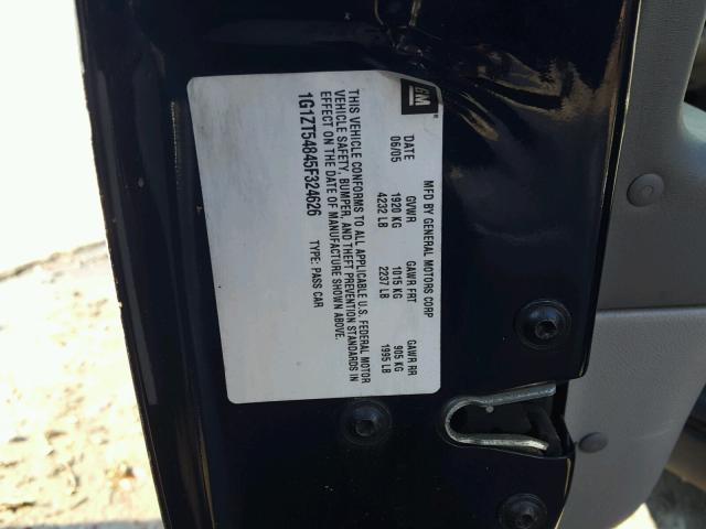 1G1ZT54845F324626 - 2005 CHEVROLET MALIBU LS 蓝色 照片 10