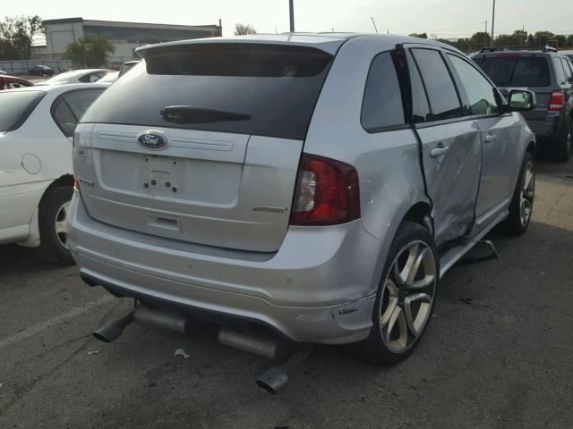 2FMDK3AK6BBA33398 - 2011 FORD EDGE SPORT SILVER photo 4