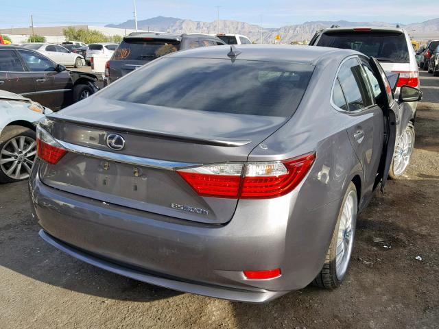 JTHBW1GG4D2010877 - 2013 LEXUS ES 300H GRAY photo 4