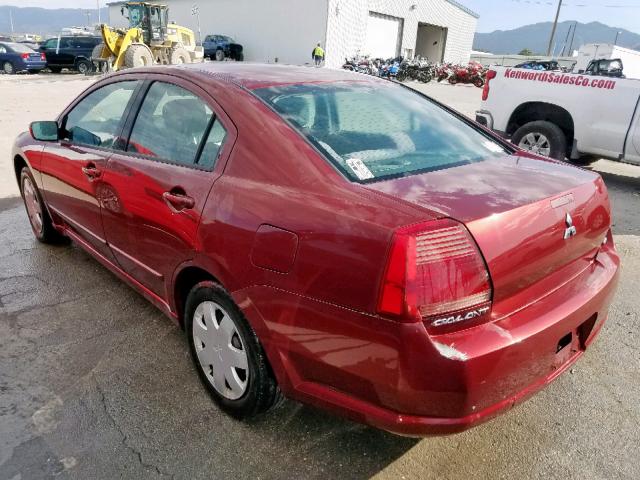 4A3AB36F64E081281 - 2004 MITSUBISHI GALANT ES MAROON photo 3