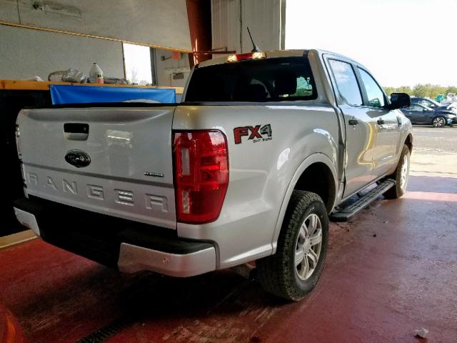 1FTER4FH7KLA46264 - 2019 FORD RANGER SUP SILVER photo 4