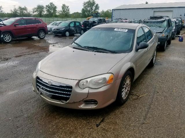 1C3EL46XX4N303339 - 2004 CHRYSLER SEBRING LX TAN photo 2