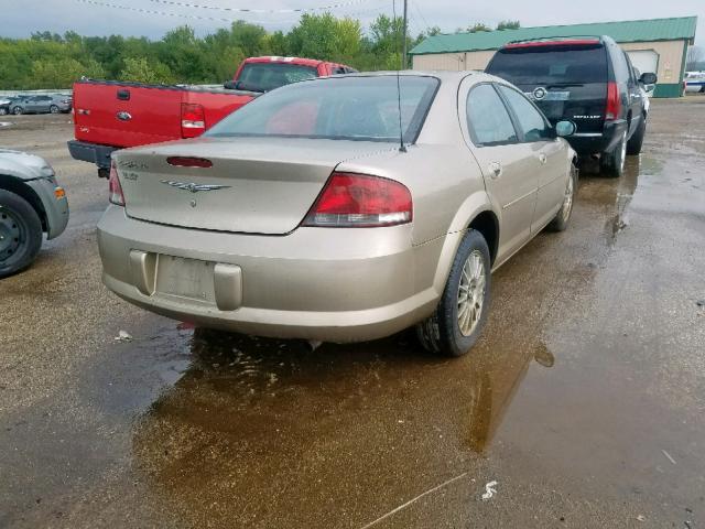 1C3EL46XX4N303339 - 2004 CHRYSLER SEBRING LX TAN photo 4