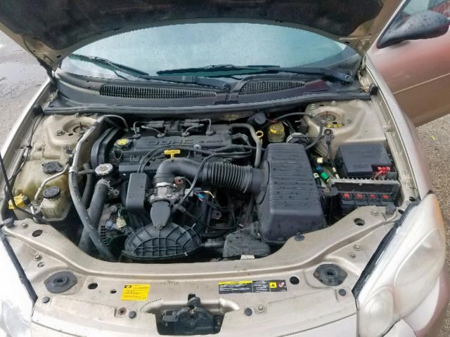 1C3EL46XX4N303339 - 2004 CHRYSLER SEBRING LX TAN photo 7