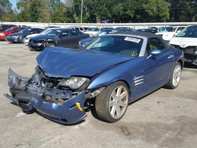 1C3AN65L55X042971 - 2005 CHRYSLER CROSSFIRE BLUE photo 2