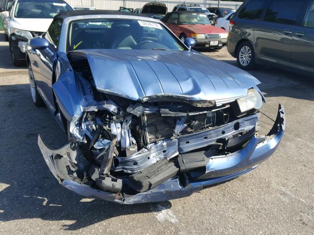 1C3AN65L55X042971 - 2005 CHRYSLER CROSSFIRE BLUE photo 9