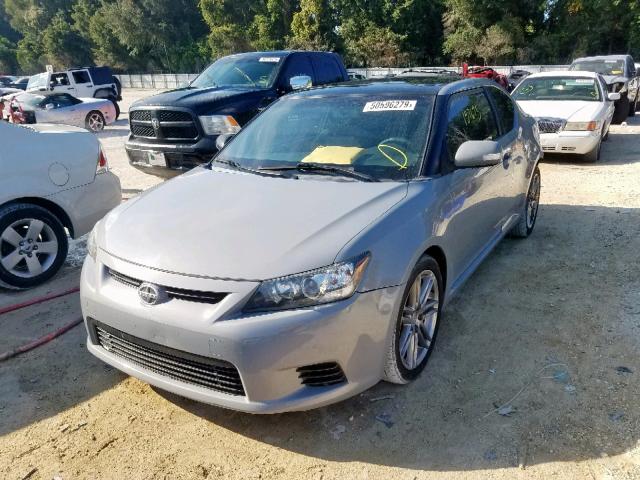 JTKJF5C78B3015199 - 2011 TOYOTA SCION TC ნაცრისფერი ფოტო 2
