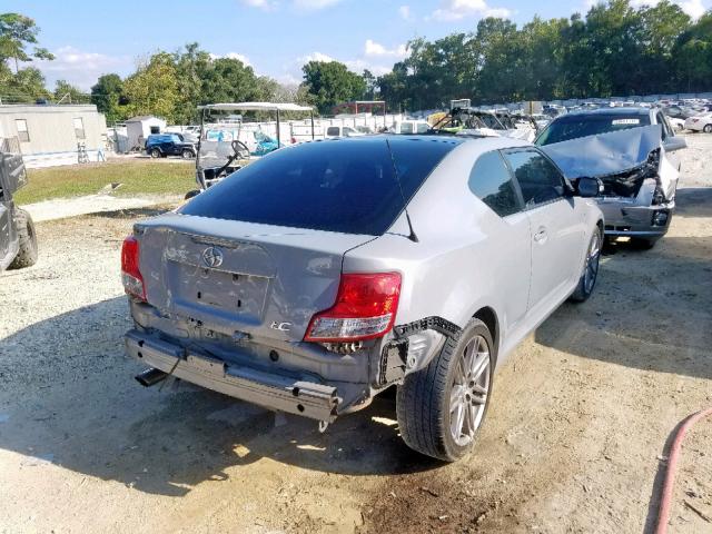 JTKJF5C78B3015199 - 2011 TOYOTA SCION TC ნაცრისფერი ფოტო 4