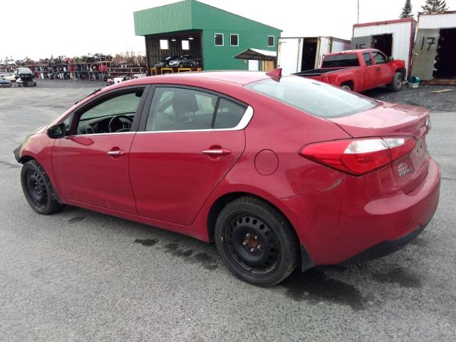 KNAFX4A80E5168388 - 2014 KIA FORTE EX RED photo 3