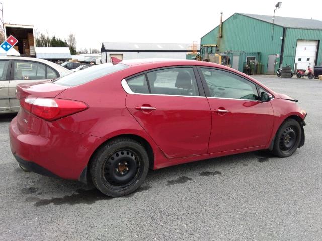 KNAFX4A80E5168388 - 2014 KIA FORTE EX RED photo 4