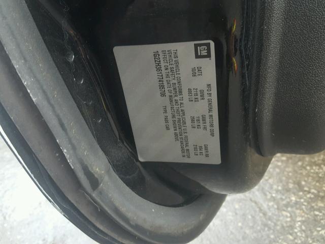 1G2ZH361774185706 - 2007 PONTIAC G6 GT BLACK photo 10