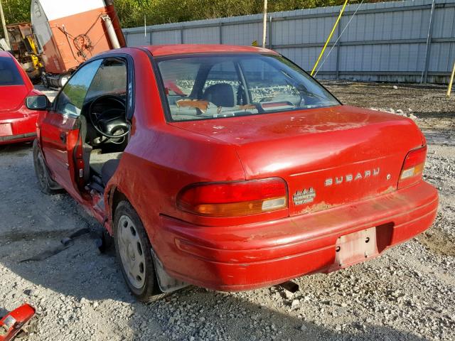 JF1GC4358WH500413 - 1998 SUBARU IMPREZA L RED photo 3