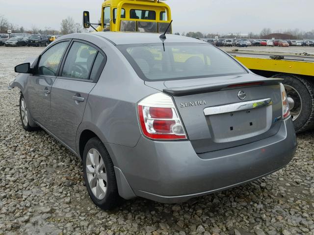 3N1AB6AP0CL717473 - 2012 NISSAN SENTRA 2.0 GRAY photo 3