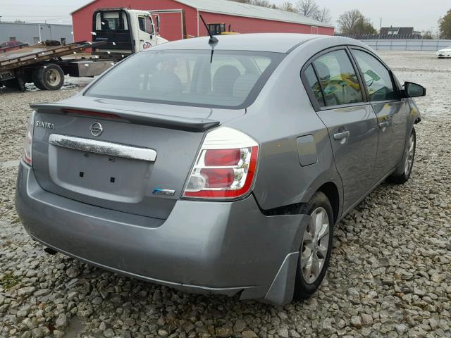 3N1AB6AP0CL717473 - 2012 NISSAN SENTRA 2.0 GRAY photo 4