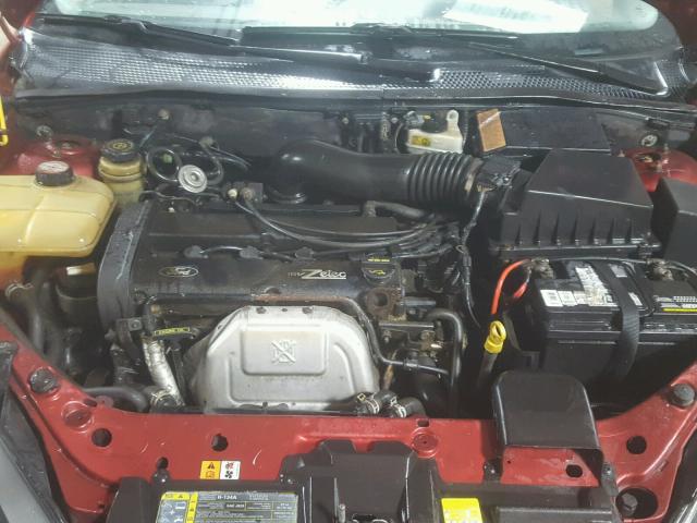 3FAFP31333R132177 - 2003 FORD FOCUS ZX3 RED photo 7