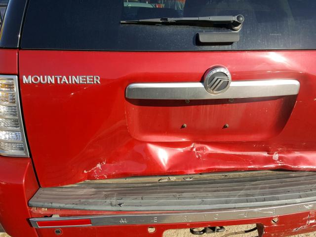 4M2EN3HE9AUJ06749 - 2010 MERCURY MOUNTAINEE RED photo 9