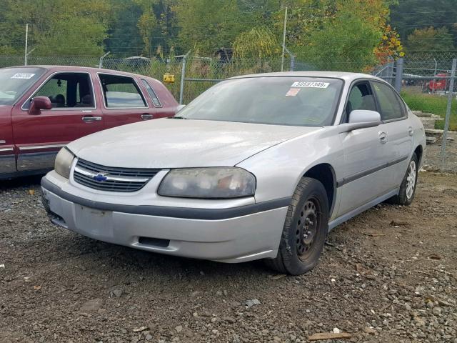 2G1WF52E529248292 - 2002 CHEVROLET IMPALA SILVER photo 2