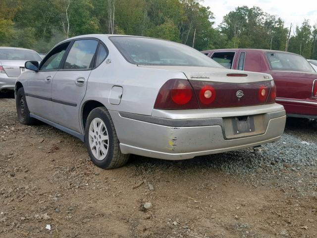 2G1WF52E529248292 - 2002 CHEVROLET IMPALA SILVER photo 3