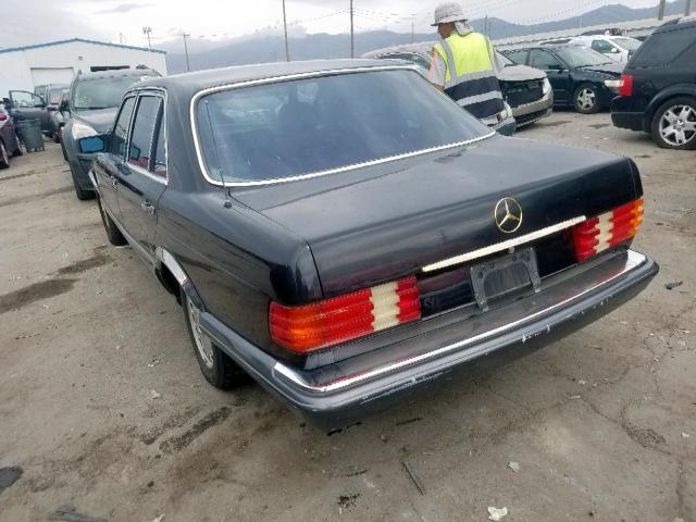 WDBCA25D1KA448499 - 1989 MERCEDES-BENZ 300 SEL BLACK photo 3