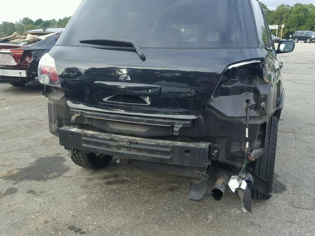 JA4LX41F86U018972 - 2006 MITSUBISHI OUTLANDER BLACK photo 9