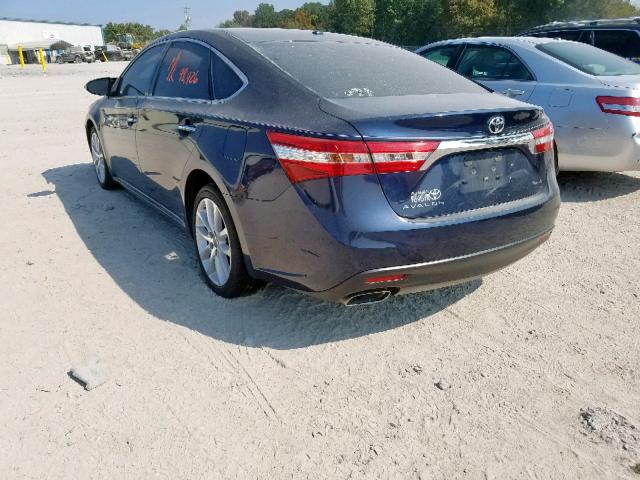 4T1BK1EB8EU083613 - 2014 TOYOTA AVALON BAS BLUE photo 3