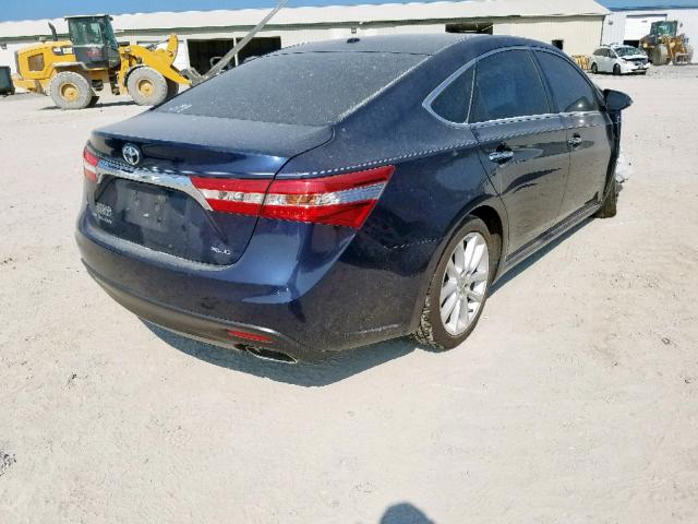 4T1BK1EB8EU083613 - 2014 TOYOTA AVALON BAS BLUE photo 4